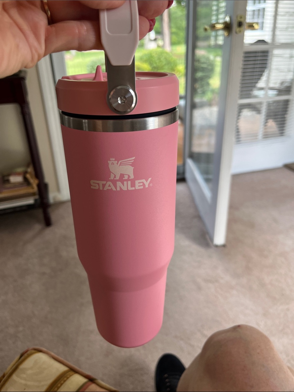 Stanley water bottle with straw
